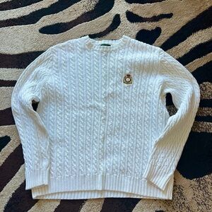 Ralph Lauren Cream Cable Knit Sweater